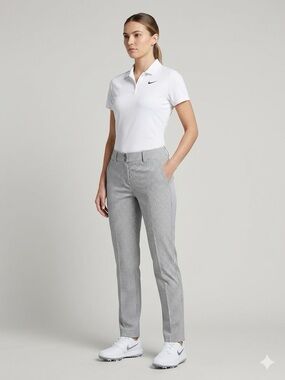 Nike Dri-Fit Women's Checked Gingham Golf Pants, Performance Tech, Size M
